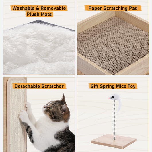Nido para Gatos de Madera Maciza con Sisal - Diseño Modular sin Marcas - Image 20