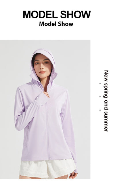 Ropa Protectora Solar con Cobertura Facial Desmontable - Protección UV Ice Silk - Image 24