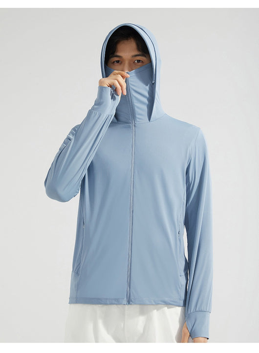 Ropa Protectora Solar con Cobertura Facial Desmontable - Protección UV Ice Silk - Image 30