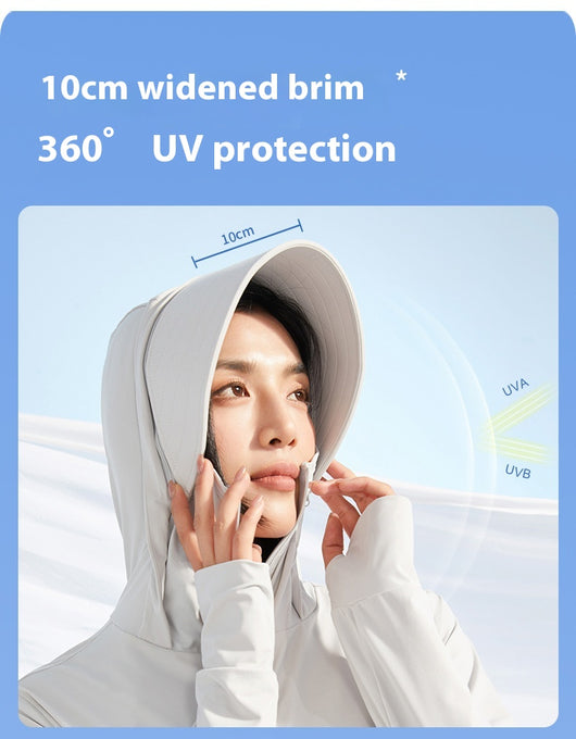 Ropa Protectora Solar con Cobertura Facial Desmontable - Protección UV Ice Silk - Image 36