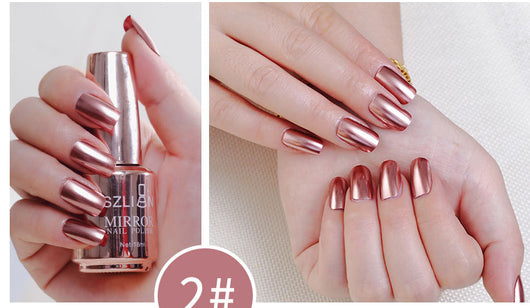 Esmalte de Uñas Efecto Espejo Plateado - Image 17