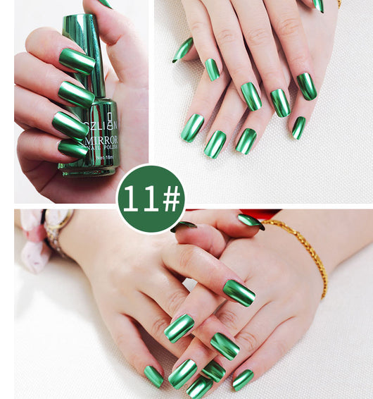 Esmalte de Uñas Efecto Espejo Plateado - Image 20