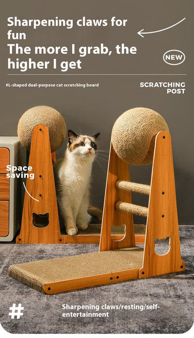 Rascador Vertical de Sisal Resistente para Gatos - Alivia Estrés y Protege Muebles - Image 13