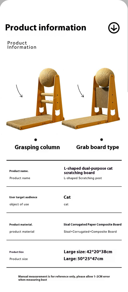 Rascador Vertical de Sisal Resistente para Gatos - Alivia Estrés y Protege Muebles - Image 14