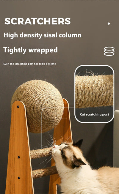 Rascador Vertical de Sisal Resistente para Gatos - Alivia Estrés y Protege Muebles - Image 15