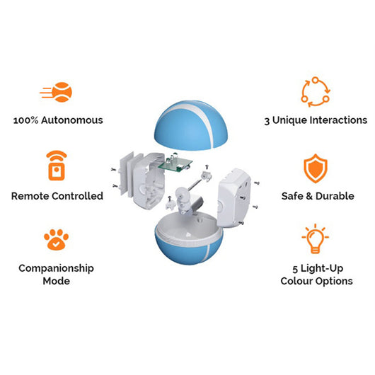 Pink wireless smart remote control pet toy with a white stripe and LED flashing lights. - Image 18