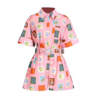 Conjunto Casual Estampado para Mujer - Blusa y Shorts de Diseño Moderno - Image 18