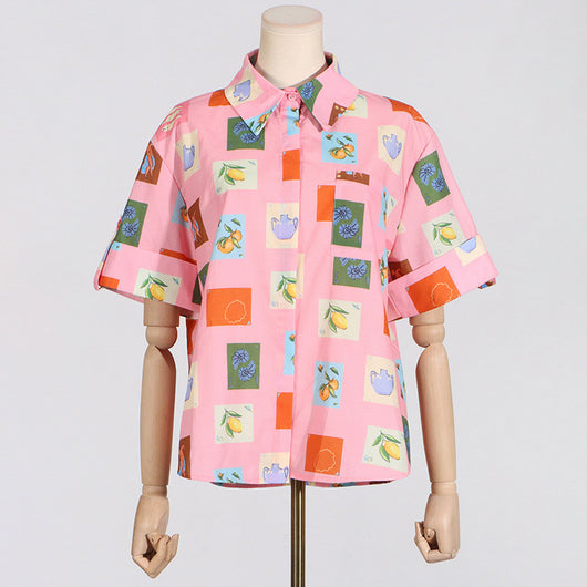 Conjunto Casual Estampado para Mujer - Blusa y Shorts de Diseño Moderno - Image 23
