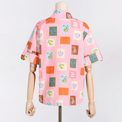 Conjunto Casual Estampado para Mujer - Blusa y Shorts de Diseño Moderno - Image 26