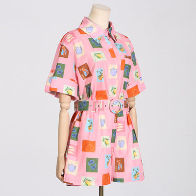 Conjunto Casual Estampado para Mujer - Blusa y Shorts de Diseño Moderno - Image 31
