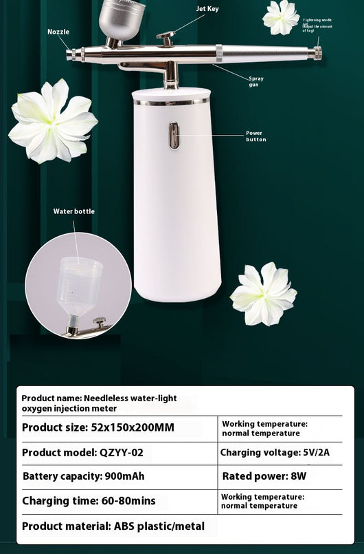 Vaporizador Facial de Oxígeno Portátil - Pistola Spray Inyector de Oxígeno - Image 8