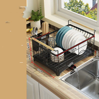 Escurridor de Platos Acero Inoxidable con Repisa de Cocina - Image 13