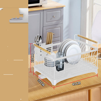 Escurridor de Platos Acero Inoxidable con Repisa de Cocina - Image 14