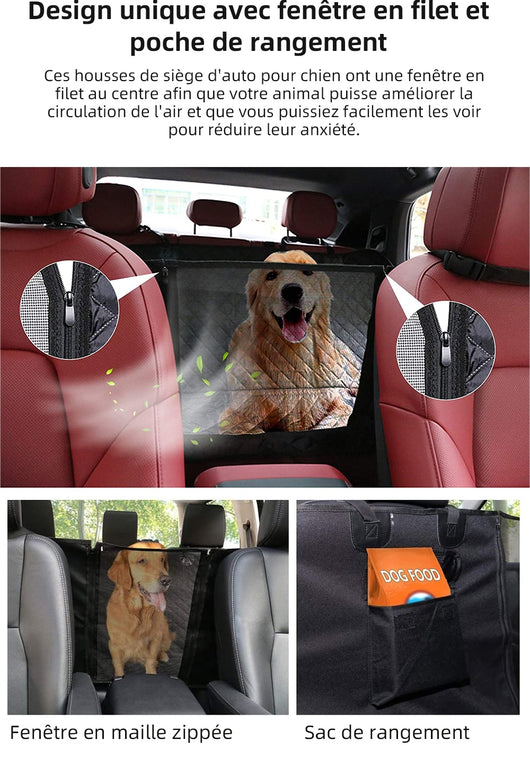 Protector de Asiento para Mascotas con Malla Ventilada y Bolsillos - Image 23