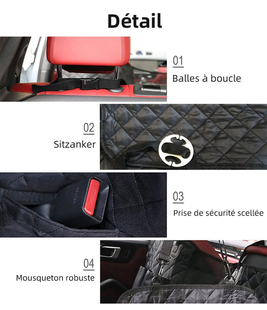 Protector de Asiento para Mascotas con Malla Ventilada y Bolsillos - Image 24