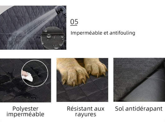 Protector de Asiento para Mascotas con Malla Ventilada y Bolsillos - Image 25
