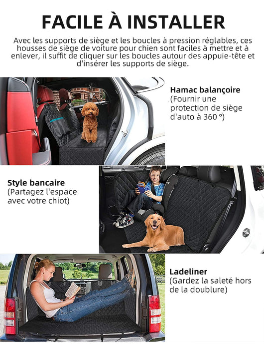 Protector de Asiento para Mascotas con Malla Ventilada y Bolsillos - Image 28