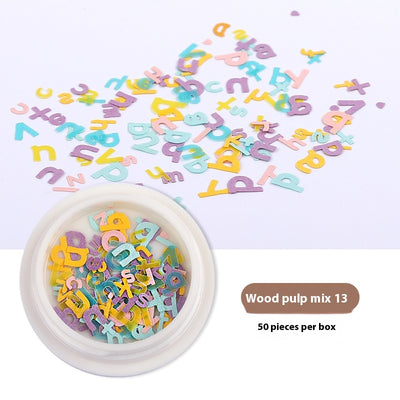 Stickers de Uñas con Flores de Pulpa de Madera - Accesorios DIY para Nail Art - Image 29