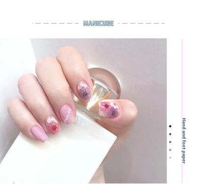 Stickers de Uñas con Flores de Pulpa de Madera - Accesorios DIY para Nail Art - Image 33