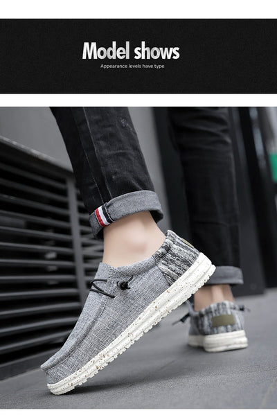 Zapatos Casuales de Lona Transpirable con Diseño Patchwork para Hombre - Image 12