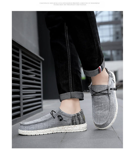 Zapatos Casuales de Lona Transpirable con Diseño Patchwork para Hombre - Image 16