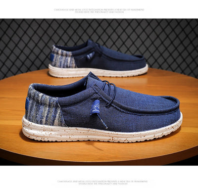 Zapatos Casuales de Lona Transpirable con Diseño Patchwork para Hombre - Image 18