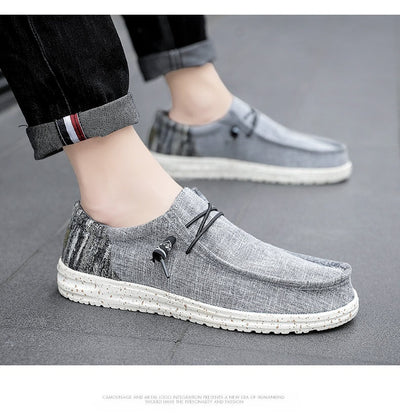 Zapatos Casuales de Lona Transpirable con Diseño Patchwork para Hombre - Image 19