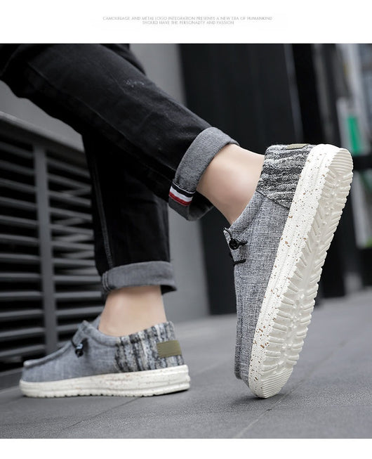 Zapatos Casuales de Lona Transpirable con Diseño Patchwork para Hombre - Image 20