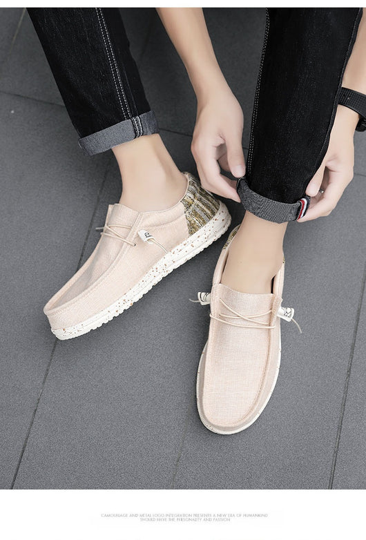 Zapatos Casuales de Lona Transpirable con Diseño Patchwork para Hombre - Image 22
