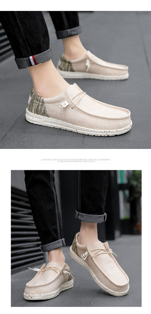 Zapatos Casuales de Lona Transpirable con Diseño Patchwork para Hombre - Image 23