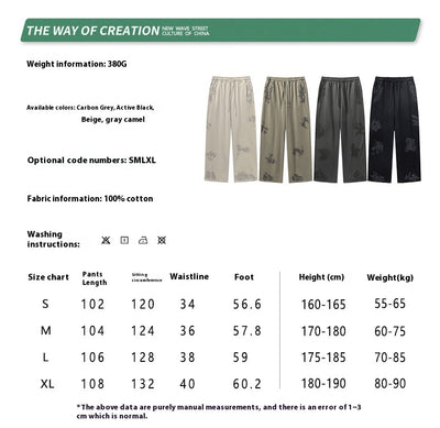 Pantalones Casuales Juveniles Teñidos con Barro - Image 27