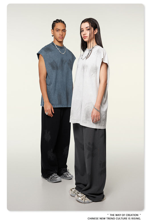 Pantalones Casuales Juveniles Teñidos con Barro - Image 33