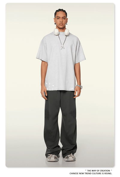 Pantalones Casuales Juveniles Teñidos con Barro - Image 42