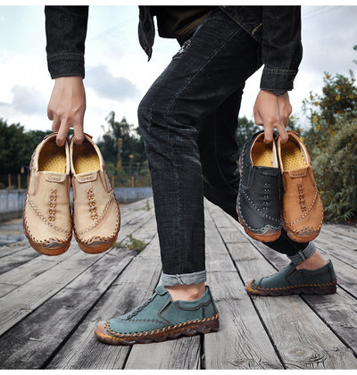 Zapatos Casuales Slip-on de Cuero Reforzado Premium - Image 42