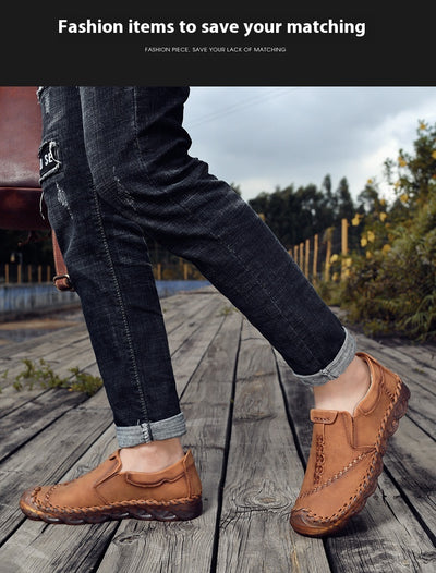 Zapatos Casuales Slip-on de Cuero Reforzado Premium - Image 53