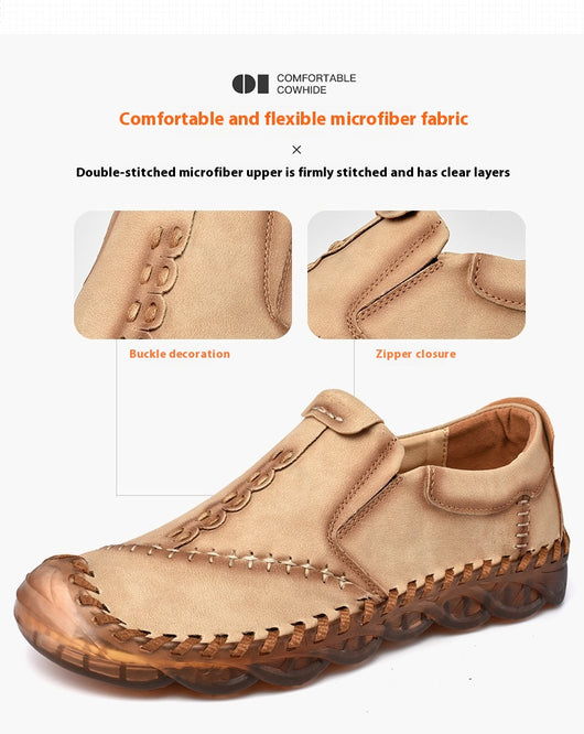 Zapatos Casuales Slip-on de Cuero Reforzado Premium - Image 55