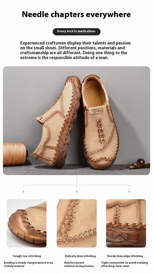 Zapatos Casuales Slip-on de Cuero Reforzado Premium - Image 58