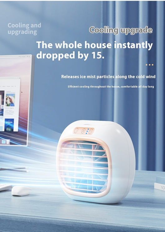 Ventilador Aire Acondicionado Portátil con Spray Refrescante - Image 9