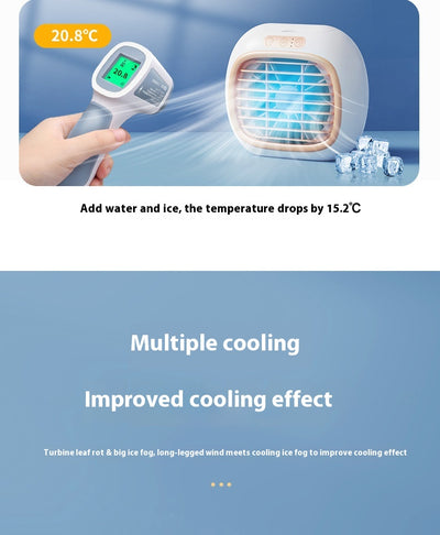 Ventilador Aire Acondicionado Portátil con Spray Refrescante - Image 12