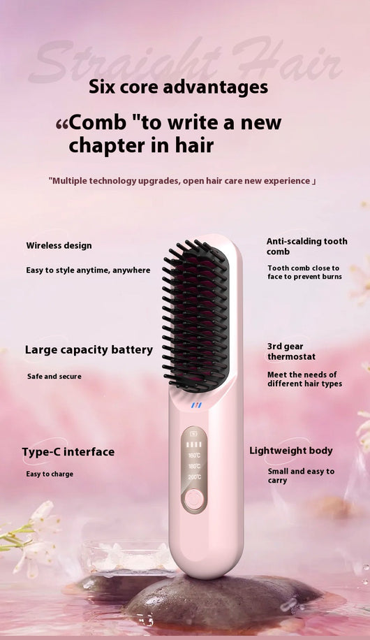 Peine Inalámbrico con Aniones - Cuidado Suave del Cabello - Image 15