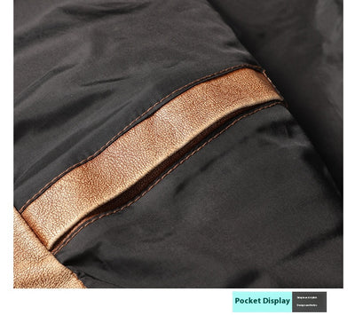 Abrigo de Cuero PU Grueso para Hombre - Estilo Casual Moderno - Image 14