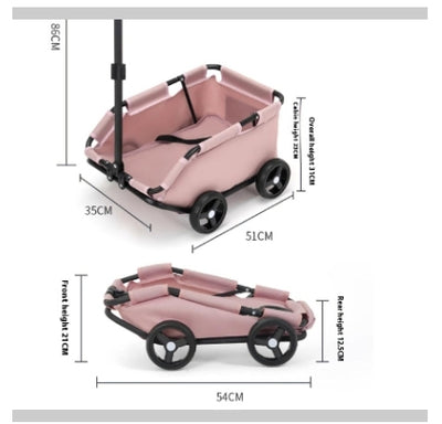 Carrito Portátil para Mascotas - Cochecito Plegable para Perros y Gatos - Image 19