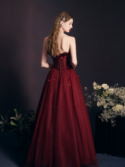 Vestido Largo Rojo Tipo Tubo Reforzado para Mujer - Image 18