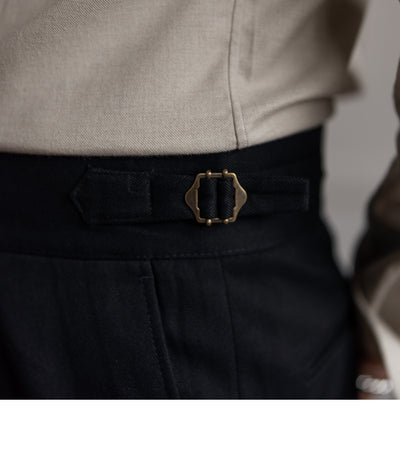 Pantalón Casual de Cintura Alta Recto para Hombre - Image 9