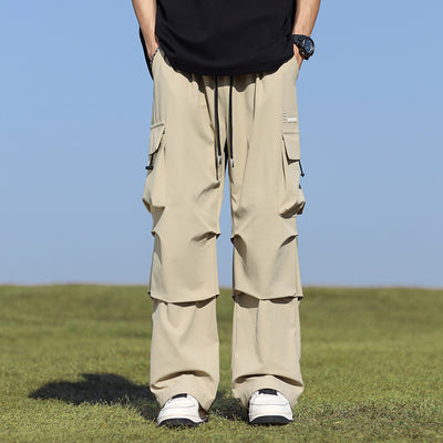 Pantalones Rectos Anchos Pu Shuai - Comodidad y Estilo Moderno - Image 15