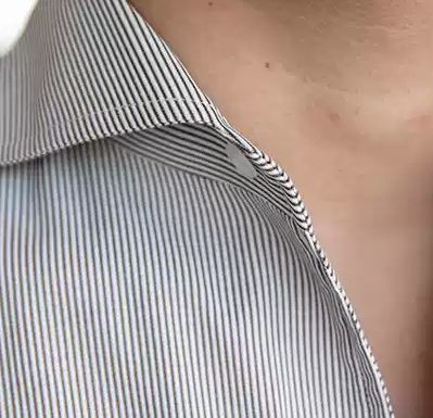 Camisa Slim Fit de Manga Larga para Hombre con Cuello en V - Línea Ejecutiva - Image 8