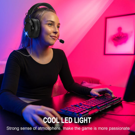 Auriculares Inalámbricos Bluetooth 24g con RGB y Micrófono Enchufable - Image 37