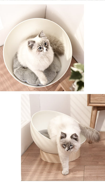 Cama Gato Abierta con Base Diseño Madera Plástica - Image 23