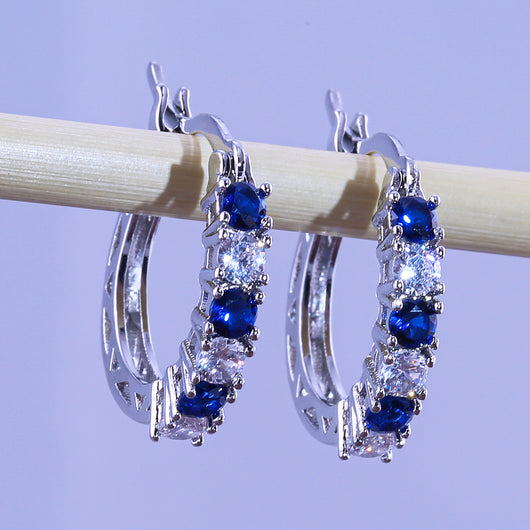 Aretes de Circonia Multicolor - Image 8