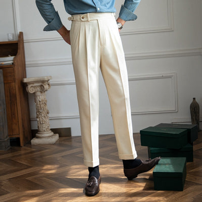 Pantalones Retro Británicos Versátiles para Hombre - Image 10